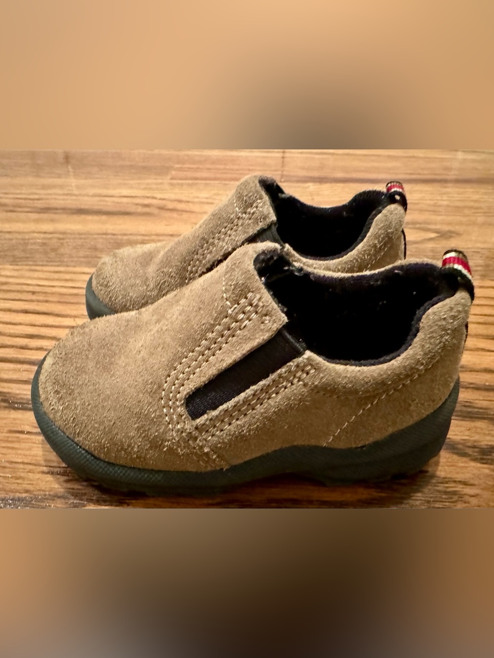Toddler Boys Suede Leather Slide On Shoes by Genuine Kids OSHKOSH - Size 5